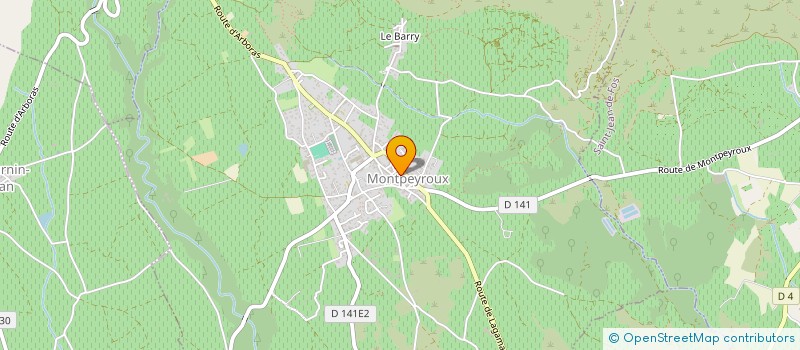 localisation de l'entreprise DEUX R TROIS S  MONTPEYROUX