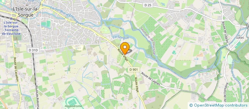 localisation de l'entreprise DEUX RIVES  L'ISLE-SUR-LA-SORGUE