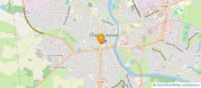 localisation de l'entreprise DEUX RIVES PRODUCTION à CHATEAU-GONTIER-SUR-MAYENNE