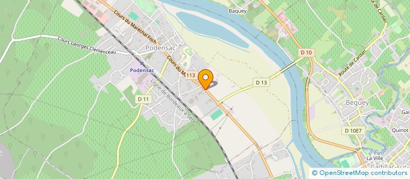 localisation de l'entreprise DEUX ROUES à PODENSAC