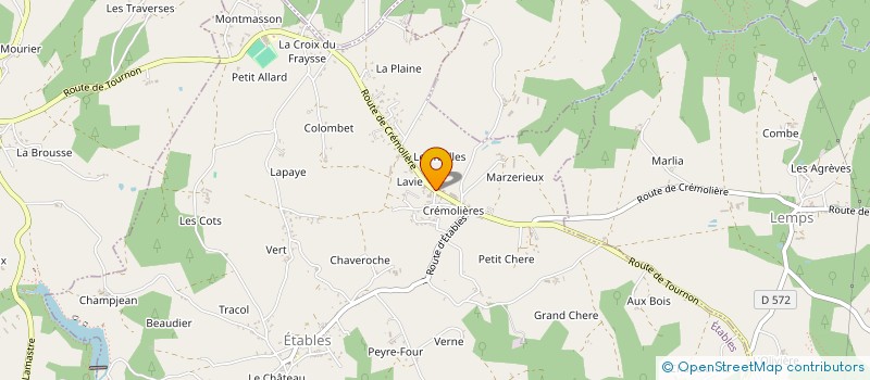 localisation de l'entreprise DEUX ROUES MOTOCULTURE à ETABLES