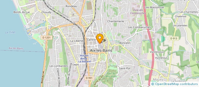 localisation de l'entreprise DEUX SAVOIE METIERS FINANCE ASSURANCE  AIX-LES-BAINS