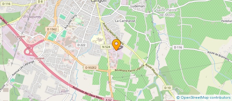 localisation de l'entreprise DEUX TERRES à LANGON