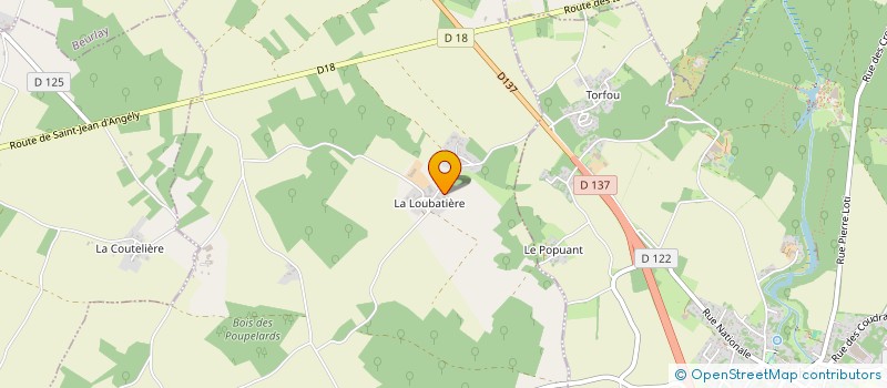 localisation de l'entreprise DEUX TOITS A NOUS  SAINT SULPICE D'ARNOULT