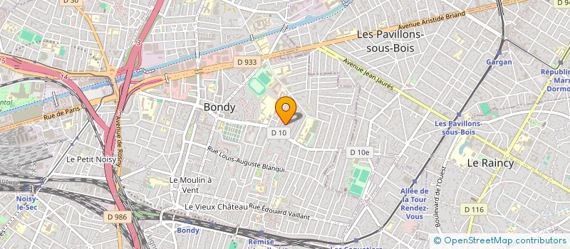 localisation de l'entreprise DEUXIEME CHANCE  BONDY