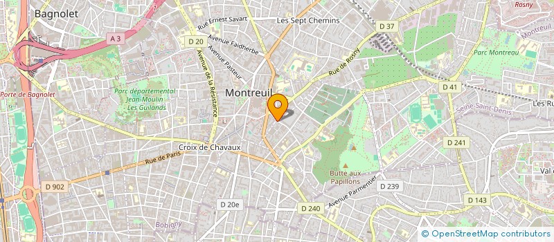 localisation de l'entreprise DEUXIEME COMPAGNIE D'ARC DE MONTREUIL à MONTREUIL