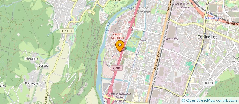 localisation de l'entreprise DEUXIEME COUCHE  ECHIROLLES