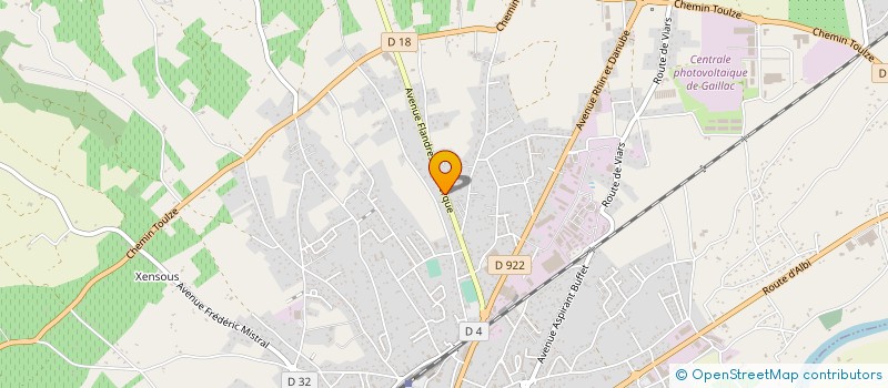 localisation de l'entreprise DEUXIEME UNION ATHLETIQUE GAILLACOISE RUGBY à GAILLAC