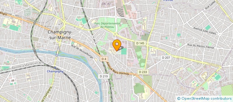 localisation de l'entreprise DEUZAIR SARL à CHAMPIGNY-SUR-MARNE