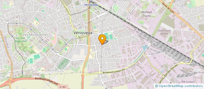 localisation de l'entreprise DEUZATE  VENISSIEUX