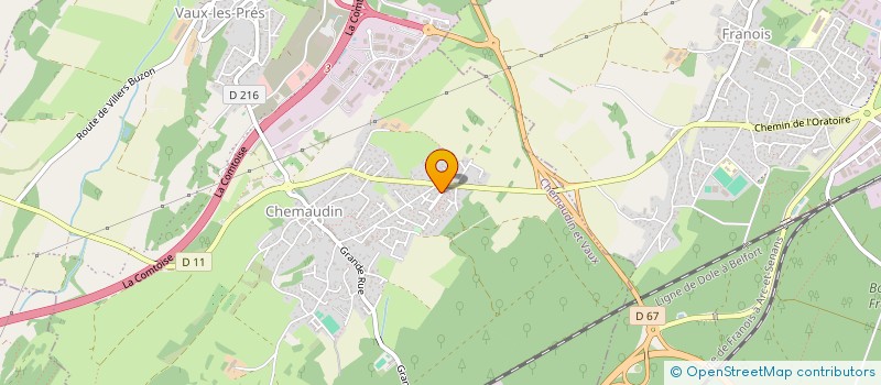 localisation de l'entreprise DEUZE FRERES  CHEMAUDIN ET VAUX