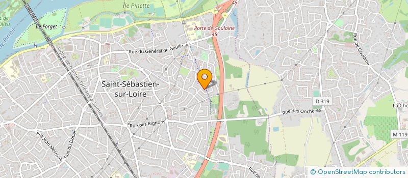 localisation de l'entreprise DEV BATIMENT  SAINT-SEBASTIEN-SUR-LOIRE