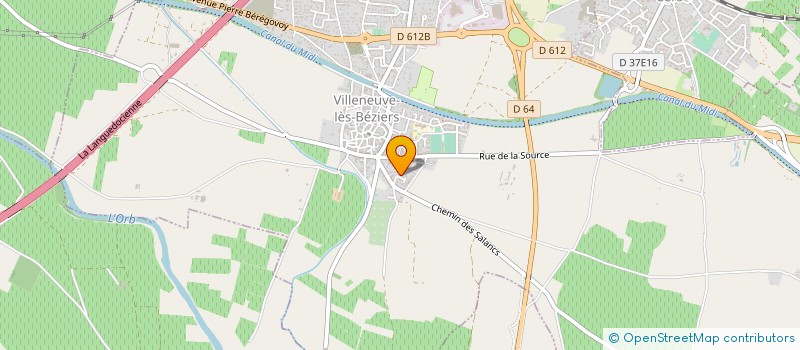 localisation de l'entreprise DEV'BROTHERS à VILLENEUVE-LES-BEZIERS