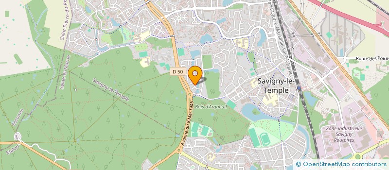 localisation de l'entreprise DEV DYN  SAVIGNY-LE-TEMPLE