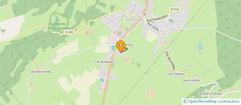 localisation de l'entreprise DEV'ELEC  LE RUSSEY