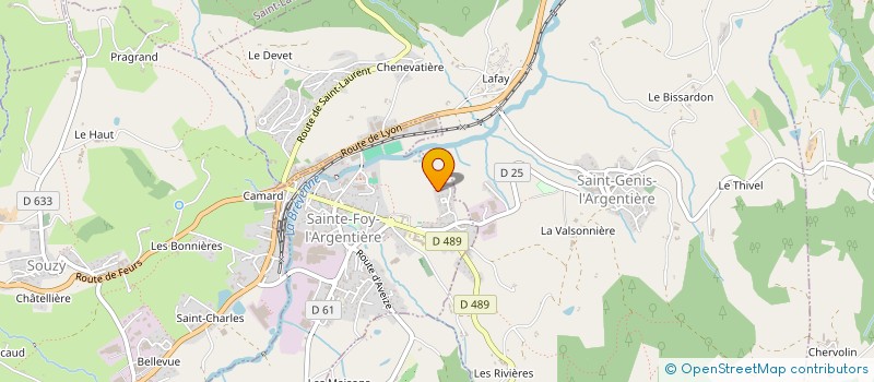 localisation de l'entreprise DEV ET CO  SAINTE-FOY-L'ARGENTIERE