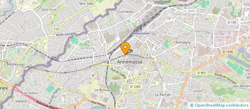 localisation de l'entreprise DEV FINTECH  ANNEMASSE