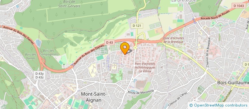 localisation de l'entreprise DEV INFLUENCE à MONT-SAINT-AIGNAN