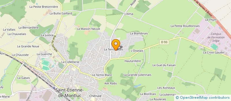 localisation de l'entreprise DEV INSTITUT à SAINT-ETIENNE-DE-MONTLUC
