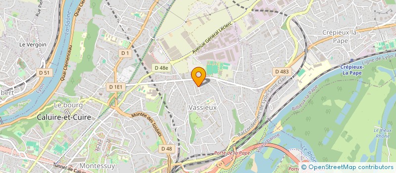 localisation de l'entreprise DEV INVEST à CALUIRE ET CUIRE