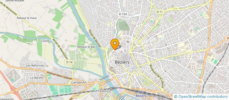 localisation de l'entreprise DEV'SUD OUEST à BEZIERS
