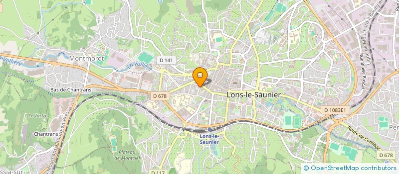 localisation de l'entreprise DEV'TRANS à LONS-LE-SAUNIER