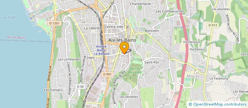 localisation de l'entreprise DEVA  AIX-LES-BAINS