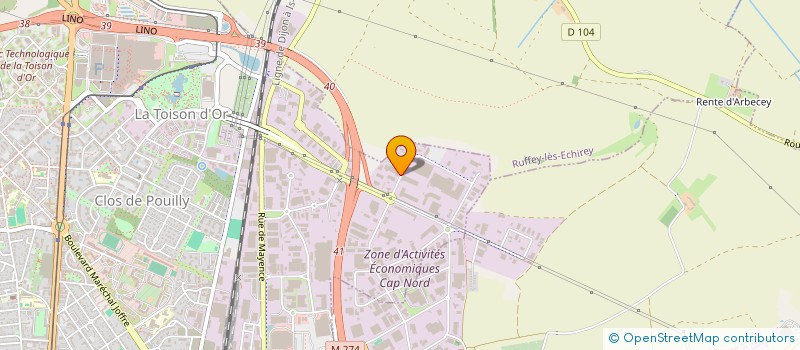 localisation de l'entreprise DEVA à DIJON