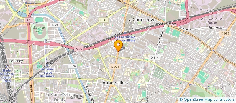 localisation de l'entreprise DEVA & BROTHERS à LA COURNEUVE