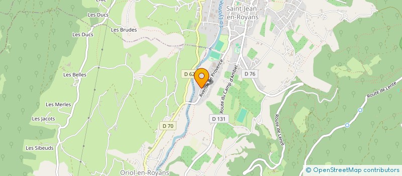 localisation de l'entreprise DEVA IMMO  SAINT-JEAN-EN-ROYANS