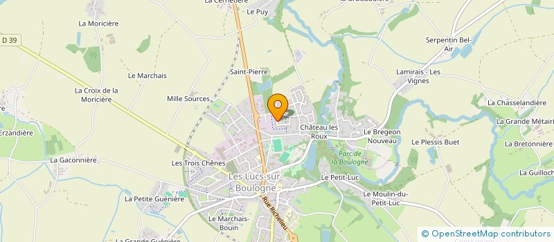 localisation de l'entreprise DEVA-STUDIO à LES LUCS-SUR-BOULOGNE