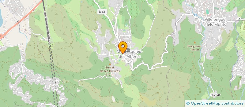 localisation de l'entreprise DEVAH.FR  VILLELONGUE-DELS-MONTS