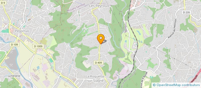 localisation de l'entreprise DEVAHLRUBIN SAS  LA ROQUETTE-SUR-SIAGNE