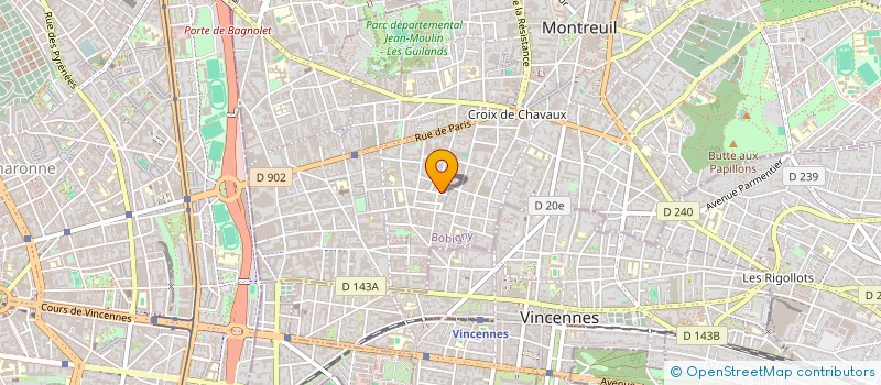 localisation de l'entreprise DEVALENCE SARL à MONTREUIL