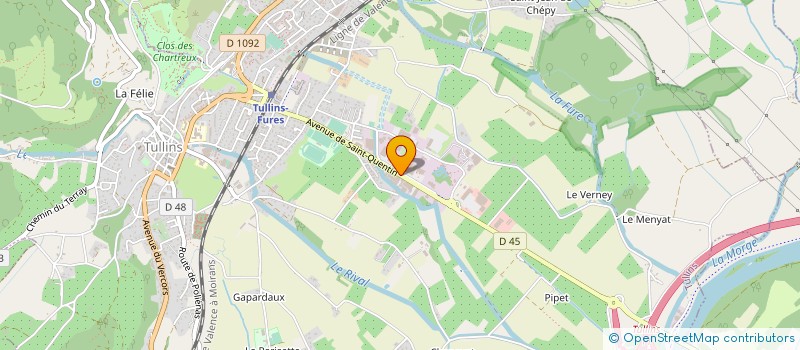 localisation de l'entreprise DEVALLIET à TULLINS