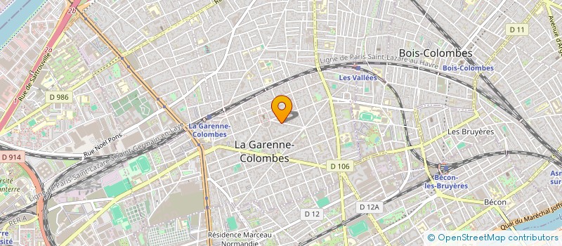 localisation de l'entreprise DEVALLOIS THUILLIER  LA GARENNE-COLOMBES