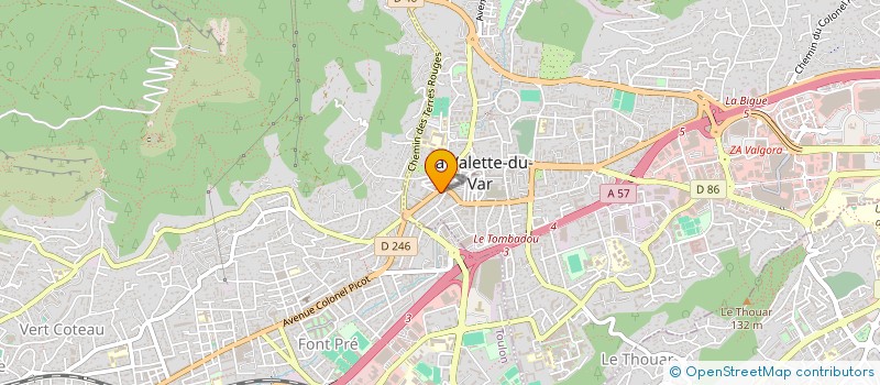 localisation de l'entreprise DEVALLON à LA VALETTE-DU-VAR