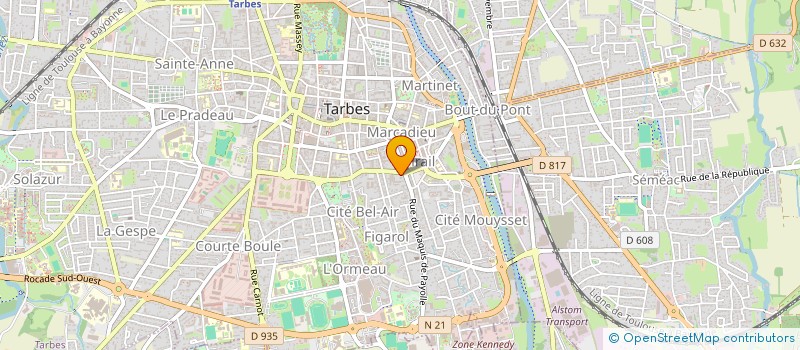 localisation de l'entreprise DEVALOIS COTE COUR  TARBES