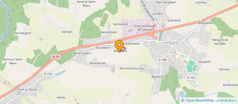 localisation de l'entreprise DEVALONE  LANGUIDIC