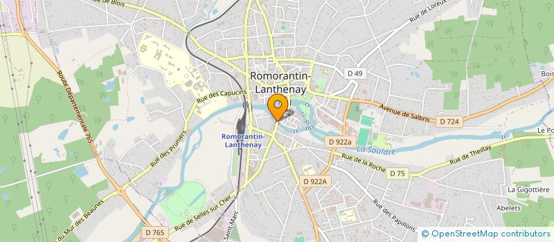 localisation de l'entreprise DEVAM à ROMORANTIN-LANTHENAY