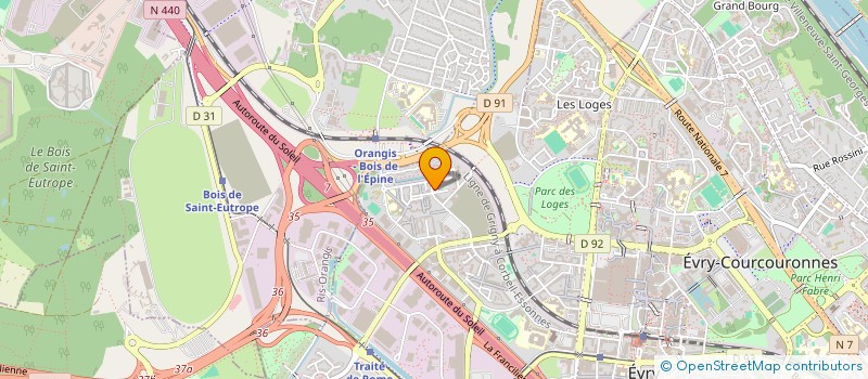 localisation de l'entreprise DEVANDATA à EVRY-COURCOURONNES