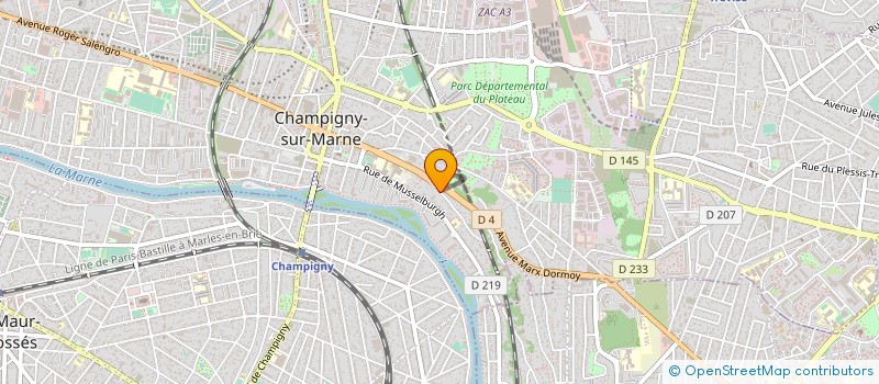 localisation de l'entreprise DEVARENNE LABS à CHAMPIGNY-SUR-MARNE