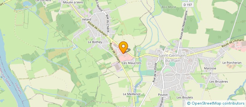 localisation de l'entreprise DEVAROCLE à OUROUX-SUR-SAONE