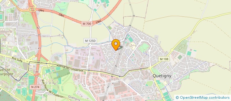 localisation de l'entreprise DEVATIS INFORMATIQUE à QUETIGNY