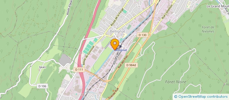 localisation de l'entreprise DEVAUD SAS à BELLIGNAT