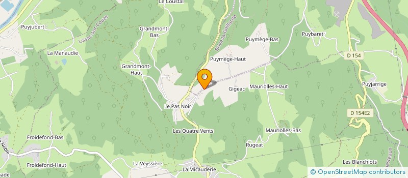 localisation de l'entreprise DEVAUD TR à LISSAC-SUR-COUZE