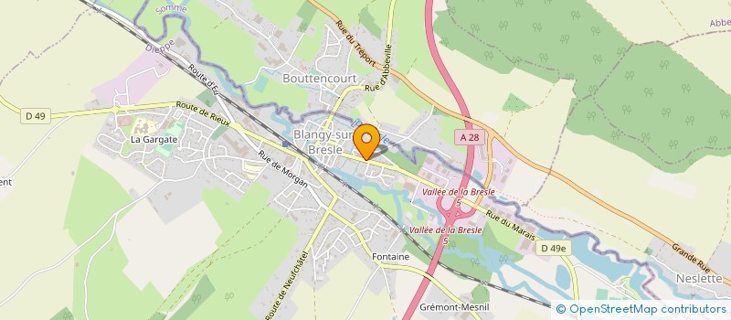 localisation de l'entreprise DEVAUX à BLANGY-SUR-BRESLE