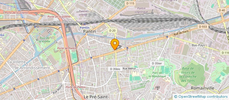 localisation de l'entreprise DEVAUX à PANTIN