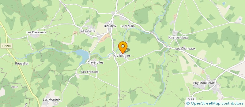 localisation de l'entreprise DEVAUX à BLAUDEIX