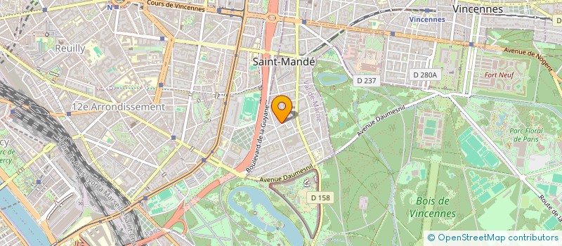 localisation de l'entreprise DEVAUX                        ANDRE à SAINT-MANDE